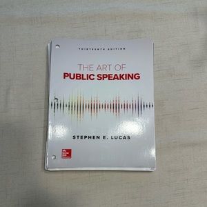 The Art of Public Speaking Book 13th Edition